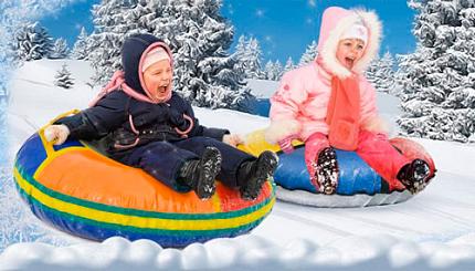 Надувные санки - "Ватрушка" драйв и безопасность