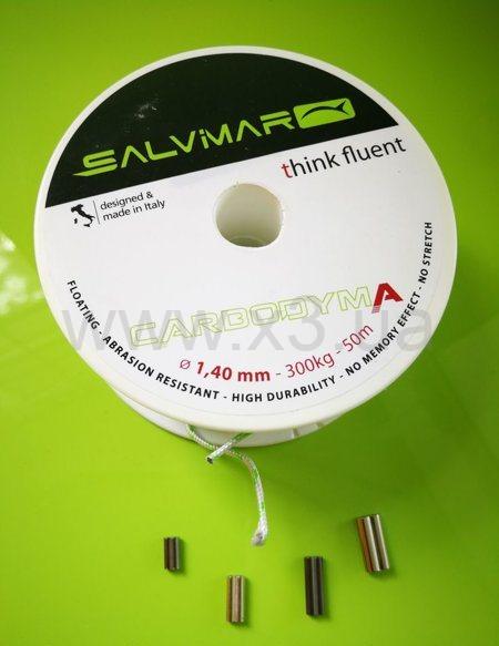 SALVIMAR Катушечный линь CARBO DYMA - ø1,4mm - 300kg - 50m