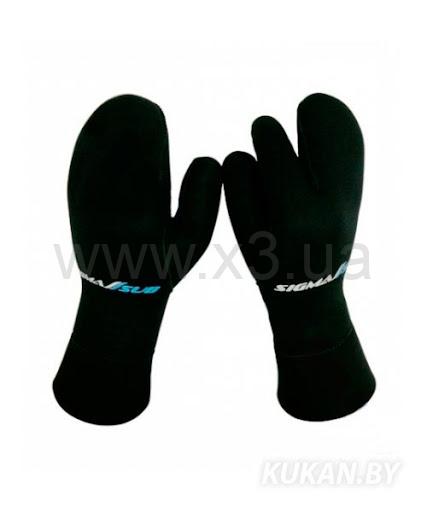 SIGMASUB Рукавицы 3-х палые (Нейлон/открытая пора) 9мм