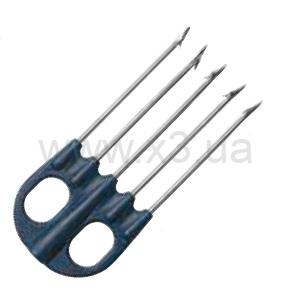 SALVIMAR Насадка пятизубая "Jet" гальванизированная на нейлоне