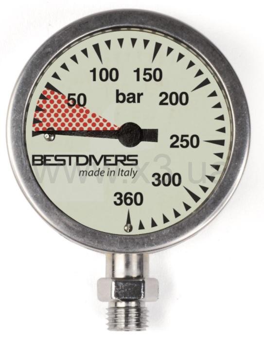 BEST DIVERS MANOMETRO SPG 63 0-400bar