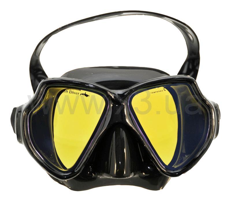 BS DIVER Mirola чёрный силикон, двустёкольная, тонированная, без бокса