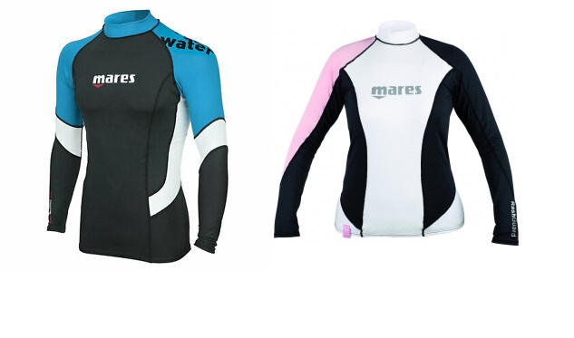 Новые футболки для защиты от ультрафиолета Mares Rash Guard Loose Fit