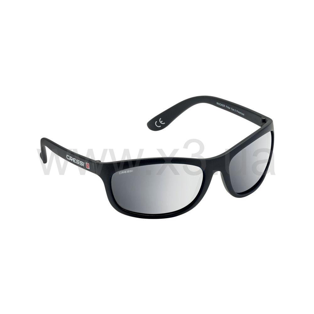 CRESSI SUB Очки солнцезащитные ROCKER зеркальные стёкла серебристые линзы