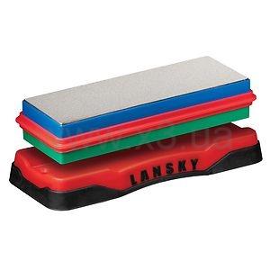 LANSKY точильный камень алмазный, средний/тонкий, на подставке