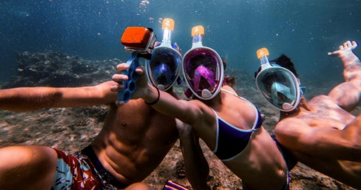 Полнолицевая маска, шлем для снорклинга