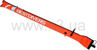 BEST DIVERS DECO BUOY WITH BC CONNECTION 135x12 cm 