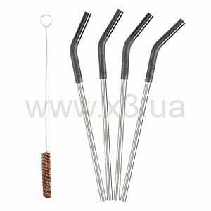 KLEAN KANTEEN  Набор стальных трубочек 5 Piece Straw Set Multi Colored