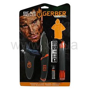 GERBER Фонарь+нож+пончо Bear Grylls