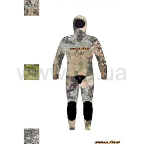 SIGMASUB ASAHI 3 мм. VIPER BROWN суперстрейч/відкрита пора зі шлейками