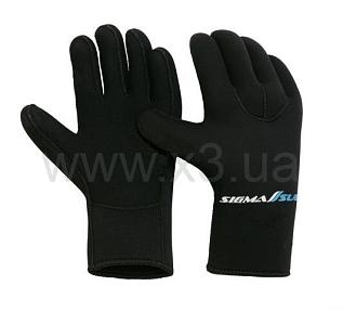 SIGMASUB Перчатки пятипалые (Нейлон/нейлон) 5 мм