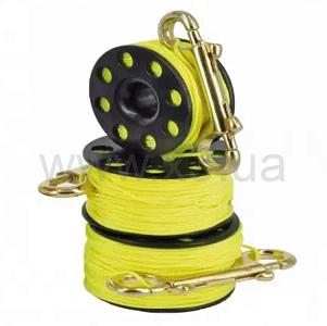 BEST DIVERS Finger Reel 30m D-2 mm YELLOW C/MOSC BRONZO 