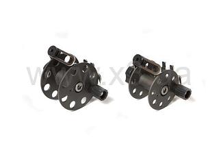 PELENGAS Катушка алюминиевая с нержавеющим кронштейном 65 мм под ружье