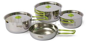 PINGUIN Набор стальной посуды Trio S 18/16/14