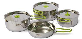 PINGUIN Набор стальной посуды Trio S 18/16/14