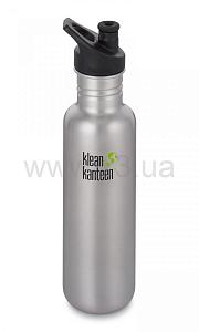 KLEAN KANTEEN  Фляга Classic Sport Cap Brushed Stainless 800 ml