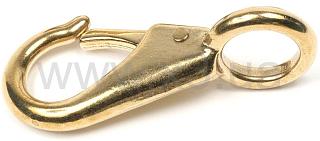 BEST DIVERS Carabiners Brass Fixed Eye 55 mm AI0243