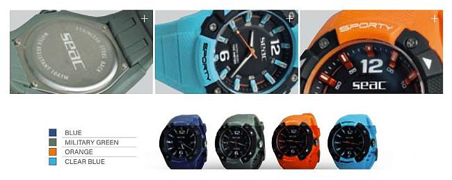 Подводные часы от Seac Sub MOVER и SPORTY