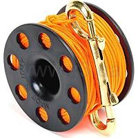 BEST DIVERS FINGER REEL 30 m BRASS CARABINER ML0061OR