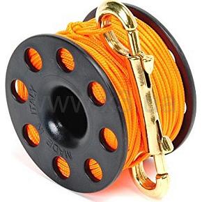 BEST DIVERS FINGER REEL 30 m BRASS CARABINER ML0061OR