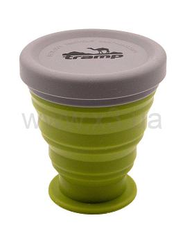 TRAMP Стакан складаной силиконовый с крышкой 200мл