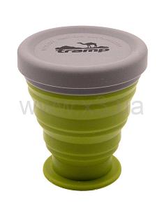 TRAMP Стакан складаной силиконовый с крышкой 200мл