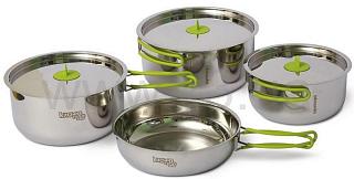 PINGUIN Набор стальной посуды Trio L 20/18/16