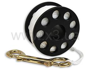 SCUBAPRO шпуля MINI REEL SMALL, 15 метров линя, 2-х сторонний карабин