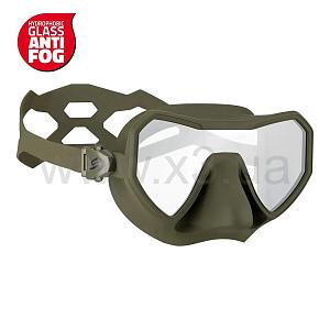 SALVIMAR NEO MILITARY GREEN ANTI FOG (одностекольная, темно-зелений силикон, с антизап. покрытием)