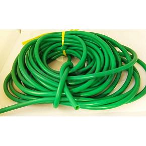 BS DIVER Латексная трубка 9мм (вн.диаметр 5мм) прозрачная в зелёном чулке