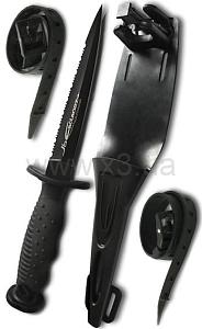 ESCLAPEZ Medium Dagger Silex titanium