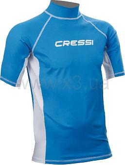 CRESSI SUB Футболка Rash Guard man Blue (короткий рукав)