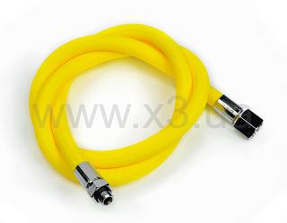 BEST DIVERS Hose REGULATOR XTREME 210 CM 9/16"F-3/8"M YELLOW FLUO