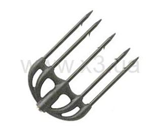 SALVIMAR Насадка пятизубая "Martin", гальванизированная на нейлоне