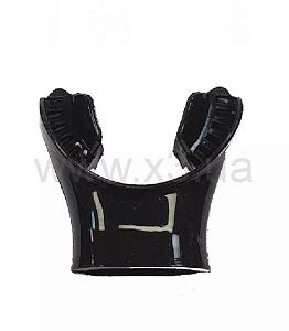 BARE Загубник для трубки силиконовый черный