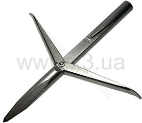 УКРАИНА Трехгранный 2 флажка сталь