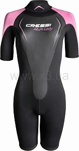 CRESSI SUB ALTUM LADY 3MM SHORTY WETSUIT BLACK/PINK