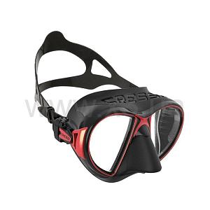 CRESSI SUB ZEUS MASK BLACK/FRAME RED